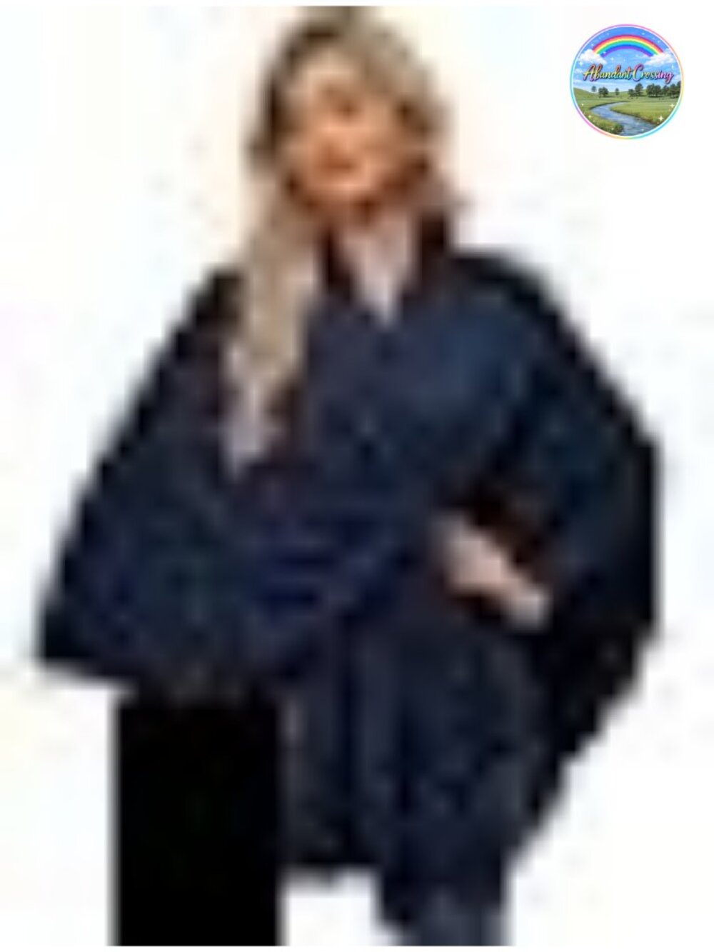 Women's Open Front Shawl Wrap Poncho Sweater Rayon Blend